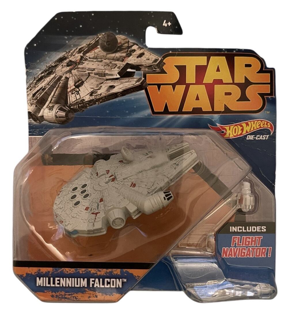 2014 Hot Wheels Star Wars Millenium Falcon Includes Flight Navigator! New